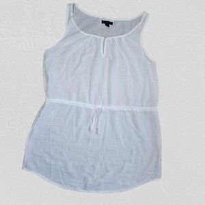 J. Crew White Swim Cotton Sleeveless Tunic Coverup‎ Size Small